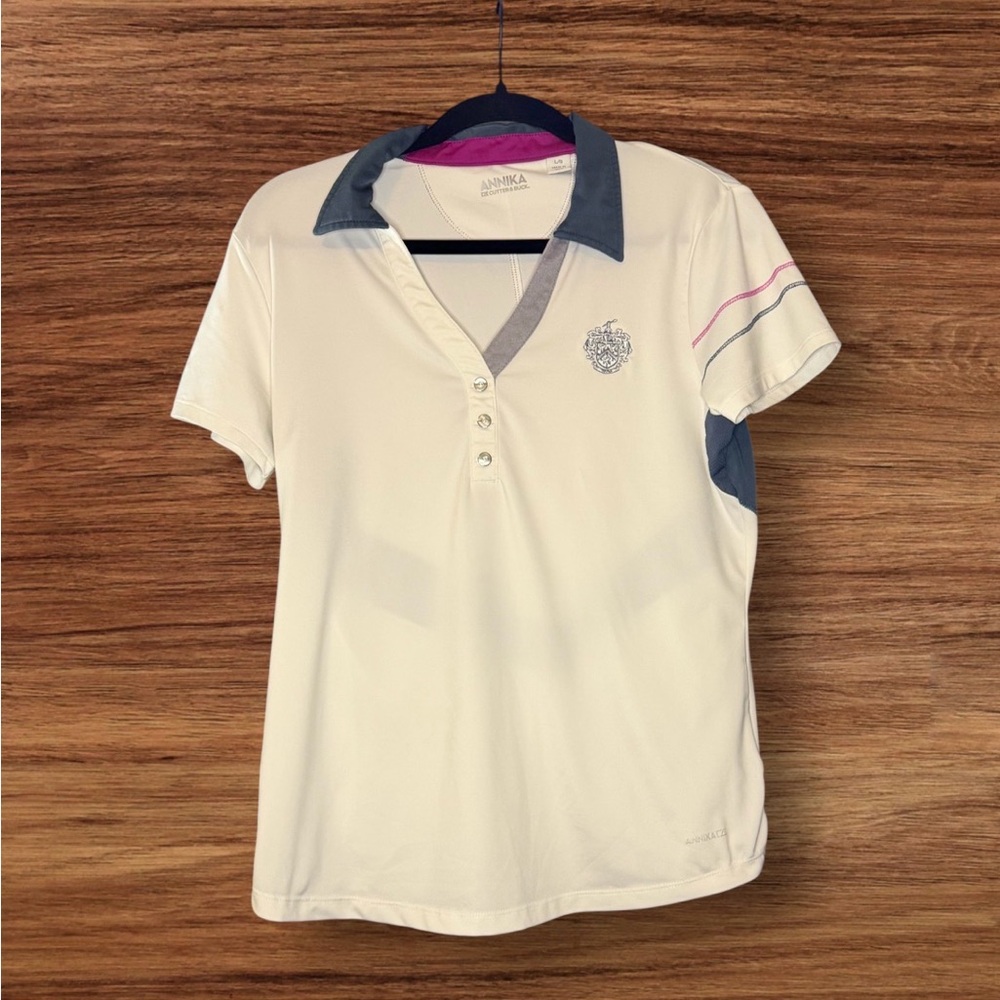 DryTec 50+UPF Performance Golf athletic short sleeve collared polo shirt Annika